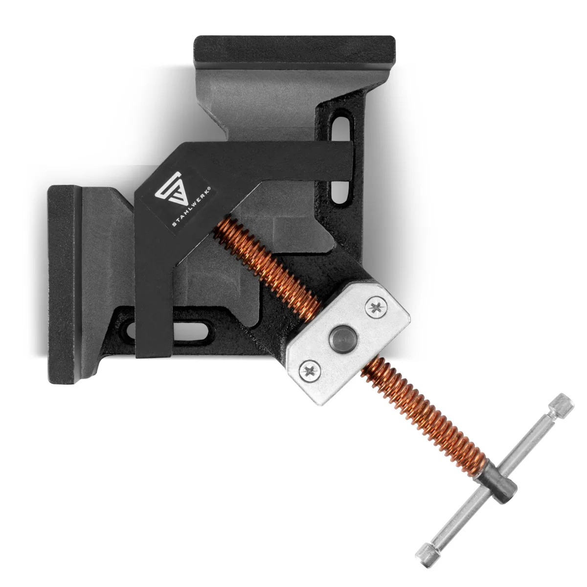 STAHLWERK WK-75 ST Schweißwinkelklemme / Winkelspanner mit 75 mm Maulweite zum Fixieren von Werkstücken im 90° Grad Winkel - Image 3