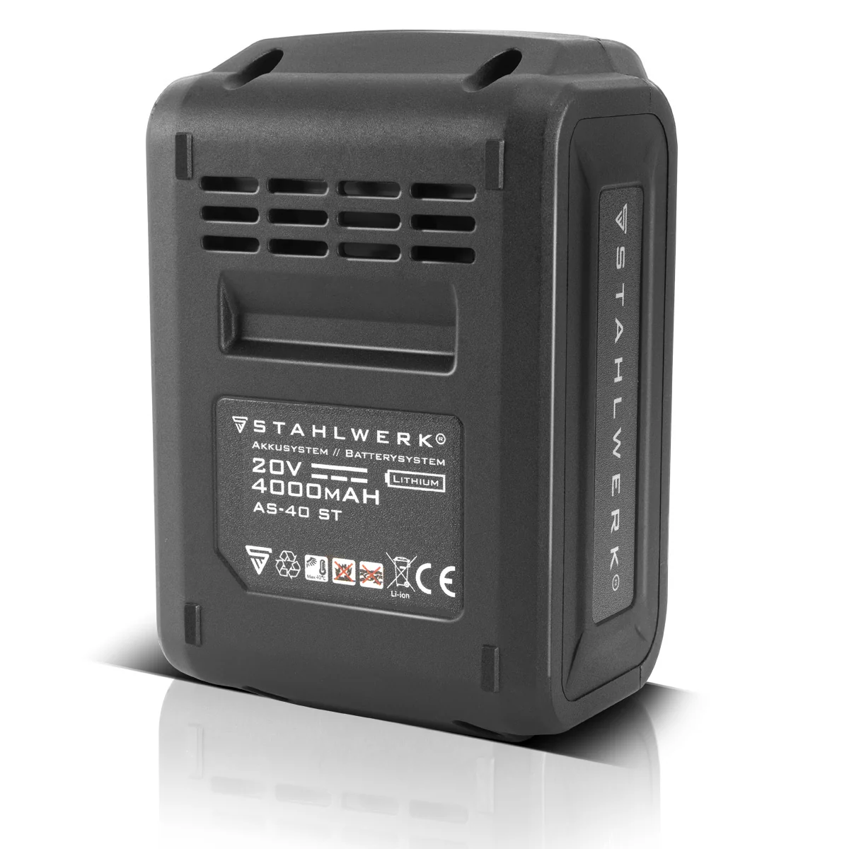 STAHLWERK 20 V Akku 4Ah Li-Ion Ersatzakku passend für Werkzeuge Akkuschrauber Akkubohrer Akkuwinkelschleifer Kapazität 4000 mAh - Image 5