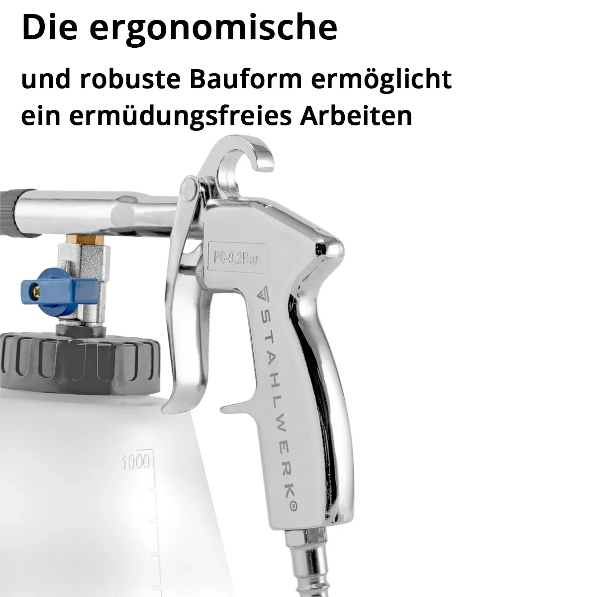 STAHLWERK Profi Druckluft-Reinigungspistole RP-90 ST, hochwertiger Druckluft-Reiniger mit Tornado-Effekt zum effektiven Reinigen von verschmutzen Oberflächen - Image 4