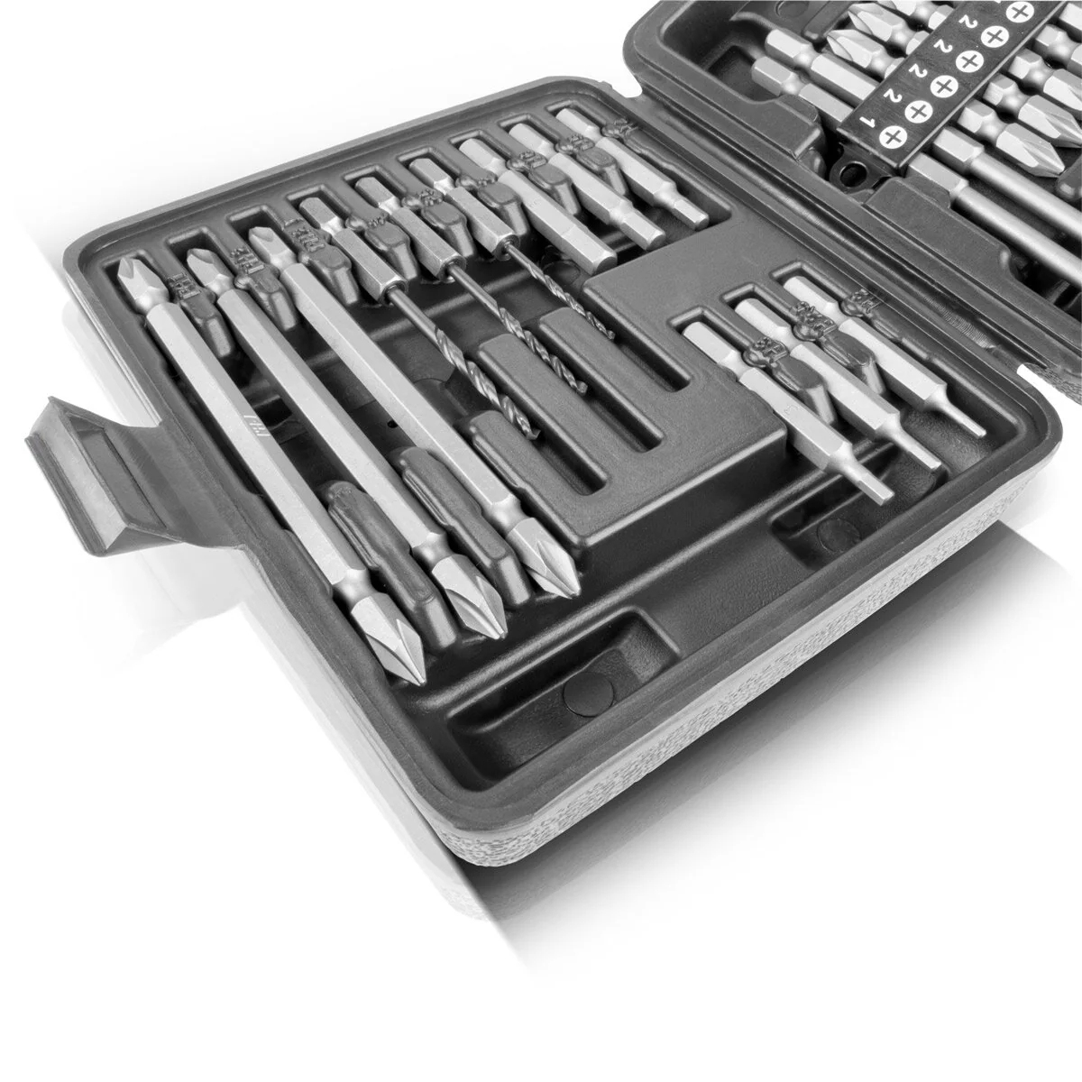 STAHLWERK 28-teiliges Schraubendreher-Bit-Set mit Sechskant-Schaft für Akkuschrauber, Bitsatz und Stecknusssatz aus Chrom-Vanadium inklusive Transportbox | Schraubenzieher Set | Steckschlüsselsatz - Image 12