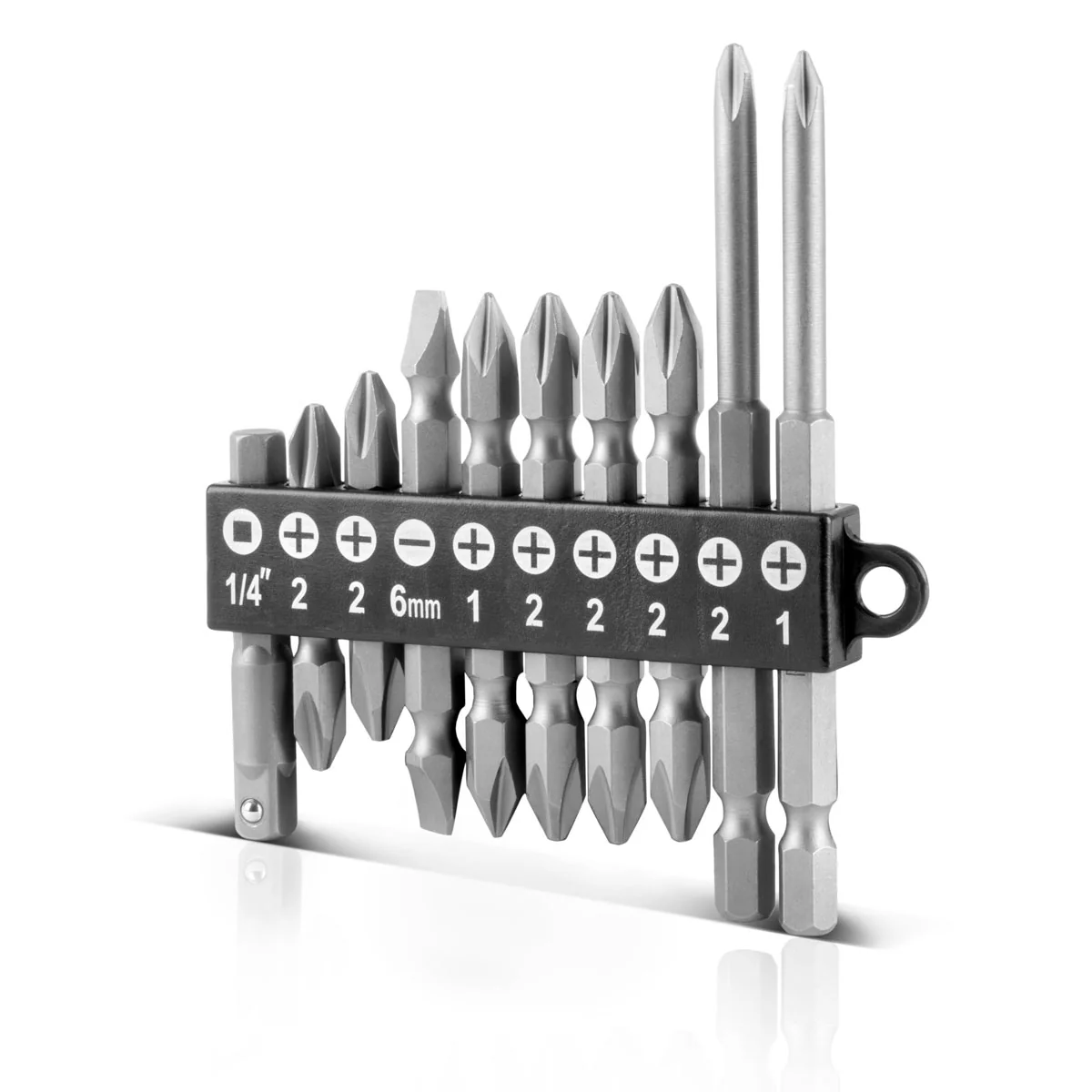 STAHLWERK 28-teiliges Schraubendreher-Bit-Set mit Sechskant-Schaft für Akkuschrauber, Bitsatz und Stecknusssatz aus Chrom-Vanadium inklusive Transportbox | Schraubenzieher Set | Steckschlüsselsatz - Image 6