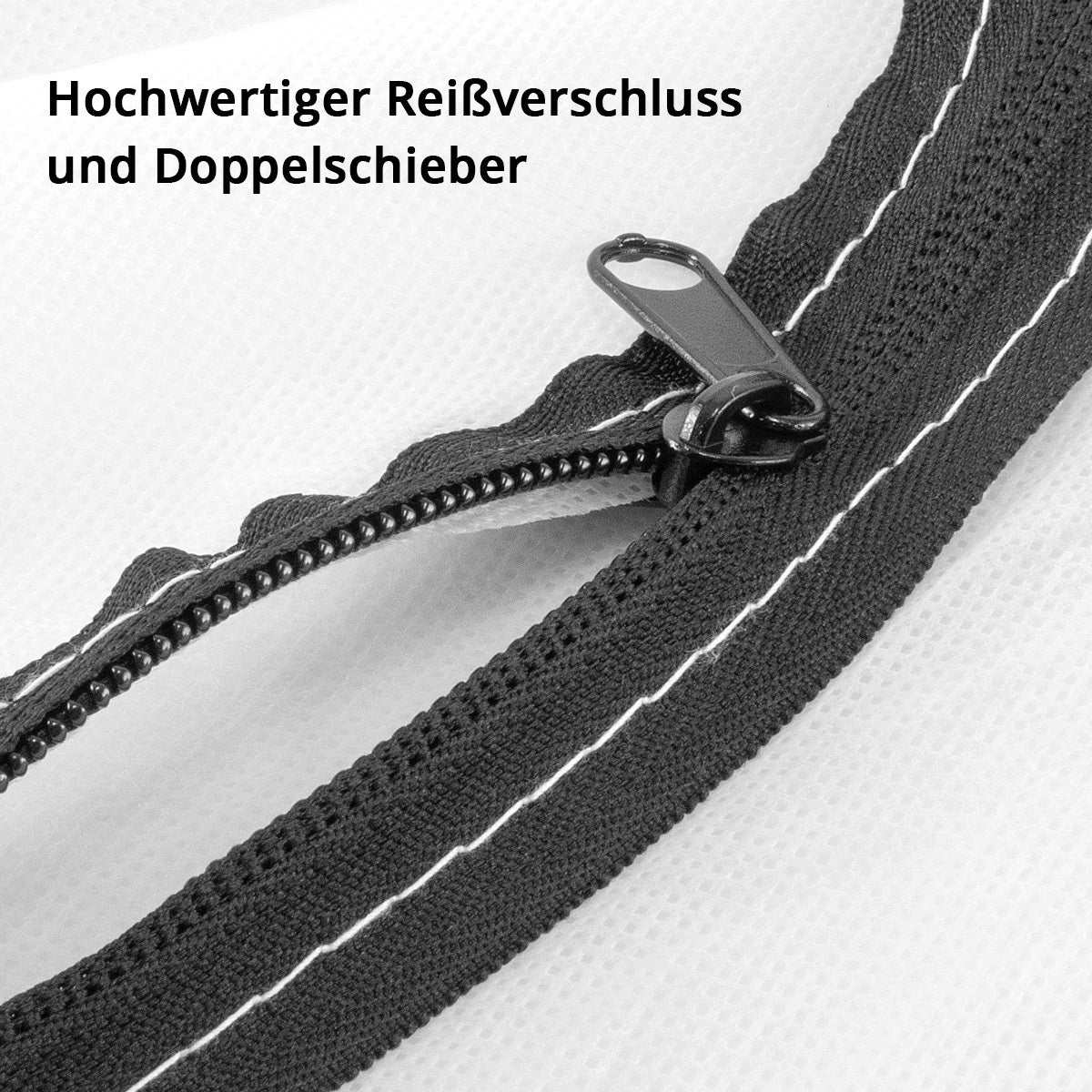 STAHLWERK Staubschutztür C-Form / Staubtür / Schmutzschleuse / Staubvorhang mit integriertem Reißverschluss - Image 5