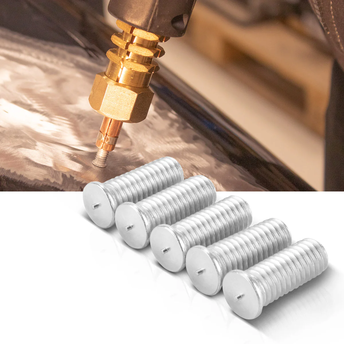 STAHLWERK Aluminium Schweißbolzen M6 Gewinde 100er Set, Smart Repair Zubehör für Ausbeulspotter / Dellenlifter / Punktschweißgerät / Ausbeulwerkzeug zur professionellen Reparatur von Kfz Karosserien - Image 6