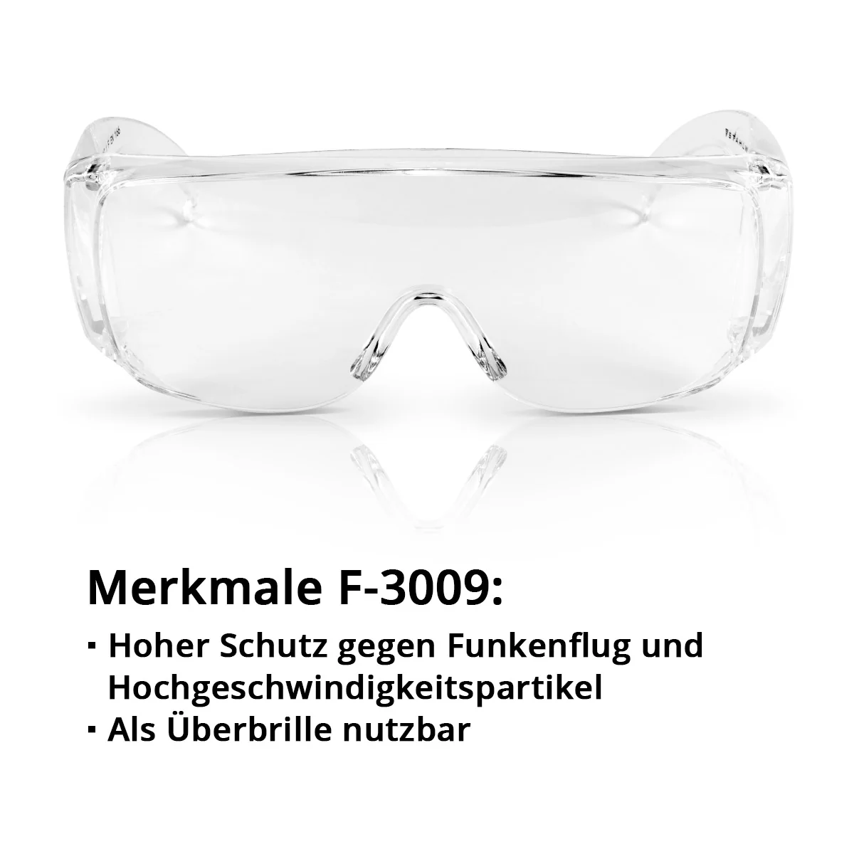 STAHLWERK Schutzbrillen Set / Korbbrille mit Halteband / Schweißerschutzbrille / Überbrille / Arbeitsschutzausrüstung - Image 5