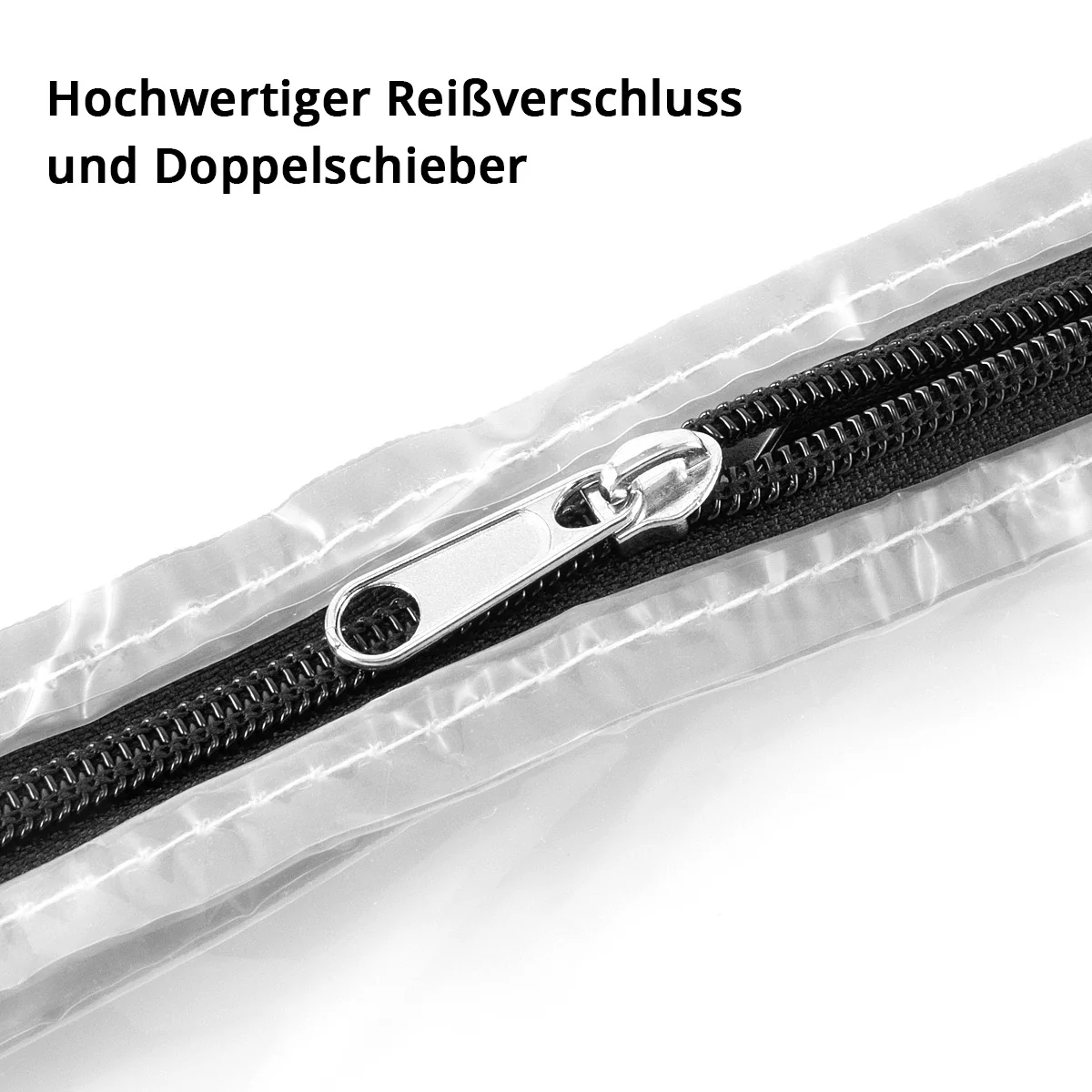 STAHLWERK Staubschutztür 3er Set U-Form Staubtür / Schmutzschleuse / Staubvorhang mit integriertem Reißverschluss - Image 6