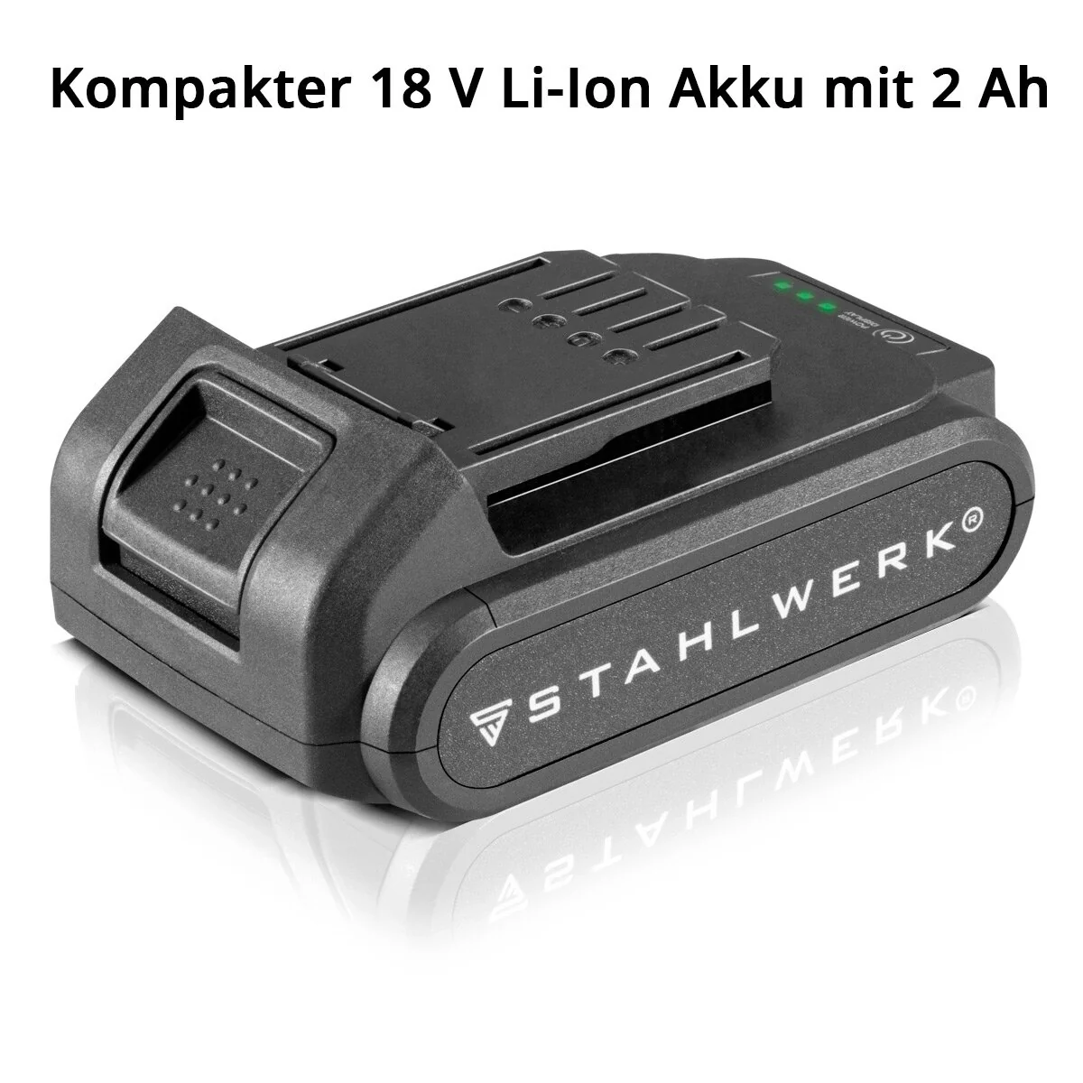 STAHLWERK 18 V Li-Ion Akku mit 2 Ah für Akkuschrauber | Akku-Bohrschrauber | Akku-Bohrer | Akku-Werkzeug - Image 8