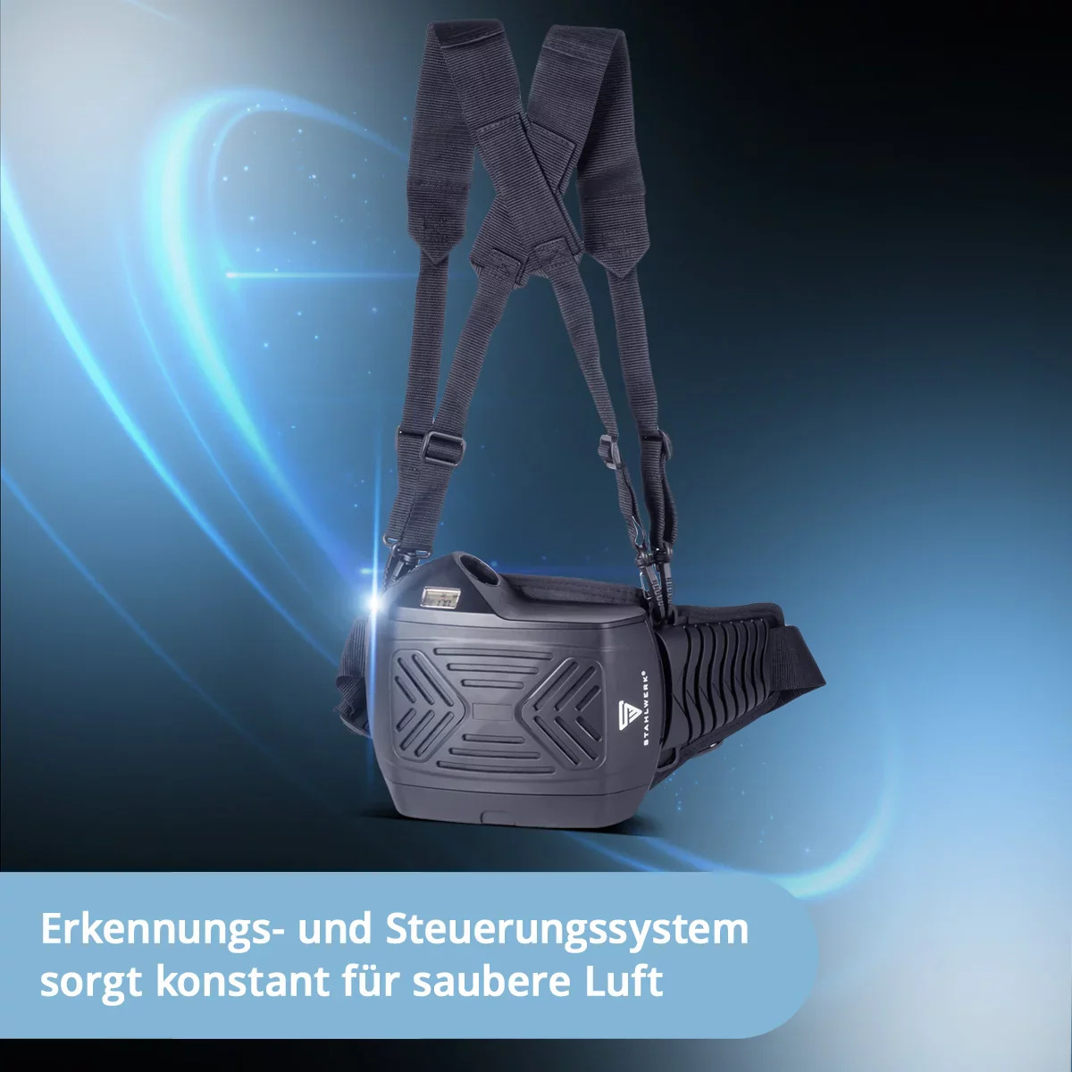 STAHLWERK 3-in-1 Automatik-Schweißhelm MASTER AIR | Schweißhelm mit Frischluftzufuhr | Bluetooth-Fernsteuerung | True-Colour-Farbwiedergabe | Abdunkelung DIN 4 bis DIN 14 | Optische Klasse 1/1/1/1 - Image 4