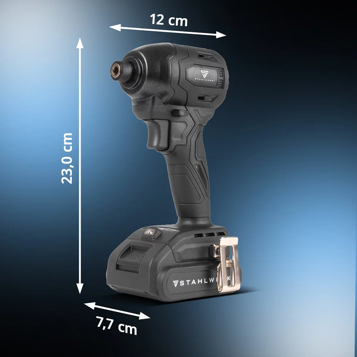 STAHLWERK Akku-Schlagschrauber ADS-190 ST | 20 Volt-System | Akkuschrauber mit Brushless-Technologie | Drehschlagschrauber 190 Nm | Inklusive Akku und Ladegerät | 1/4" Hex-Bithalter - Image 5