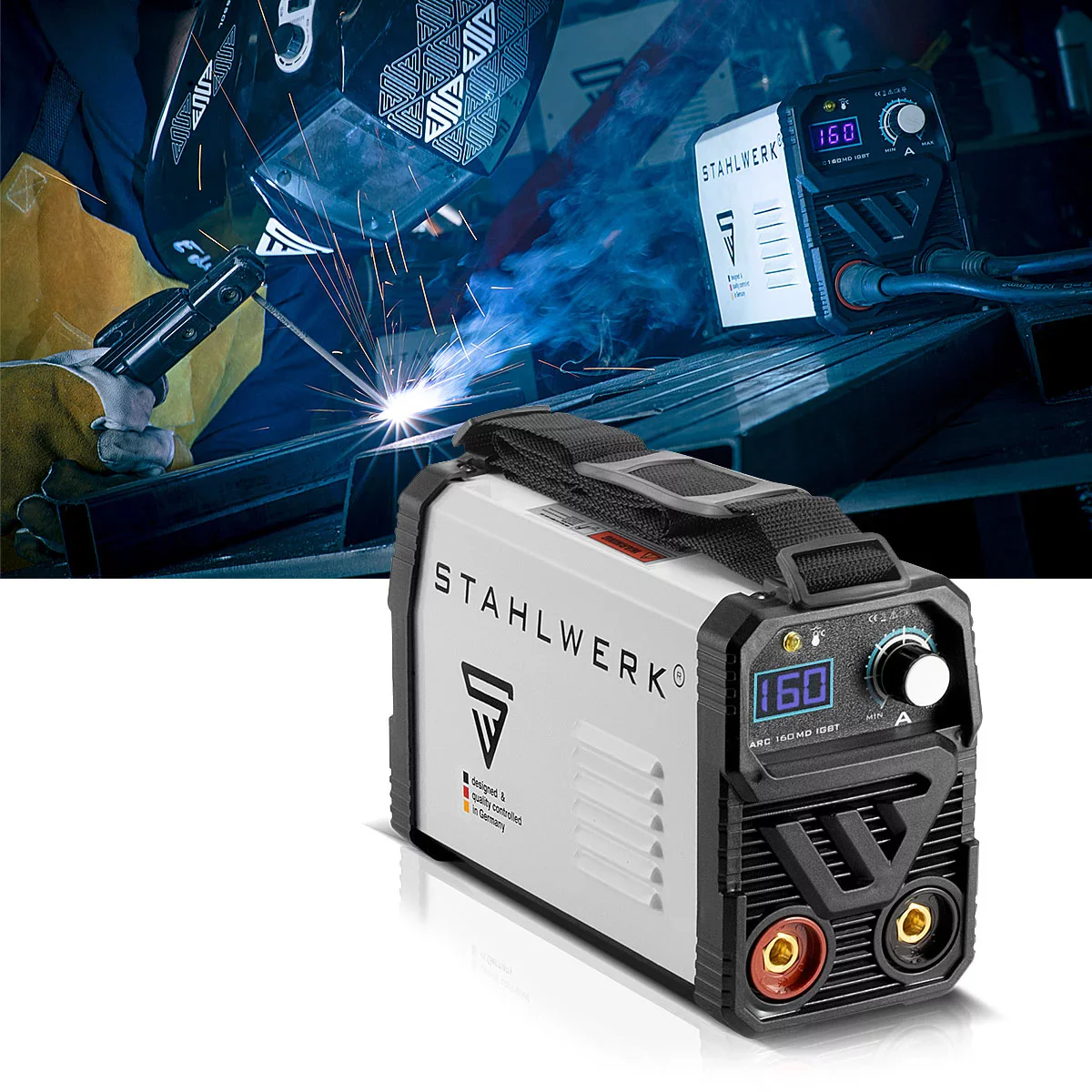 STAHLWERK ARC 160 MD Schweißgerät - DC MMA | E-Hand | Lift-TIG Inverter mit 160 Ampere, IGBT Technologie und Single-Board, 7 Jahre Hersteller-Garantie - Image 12