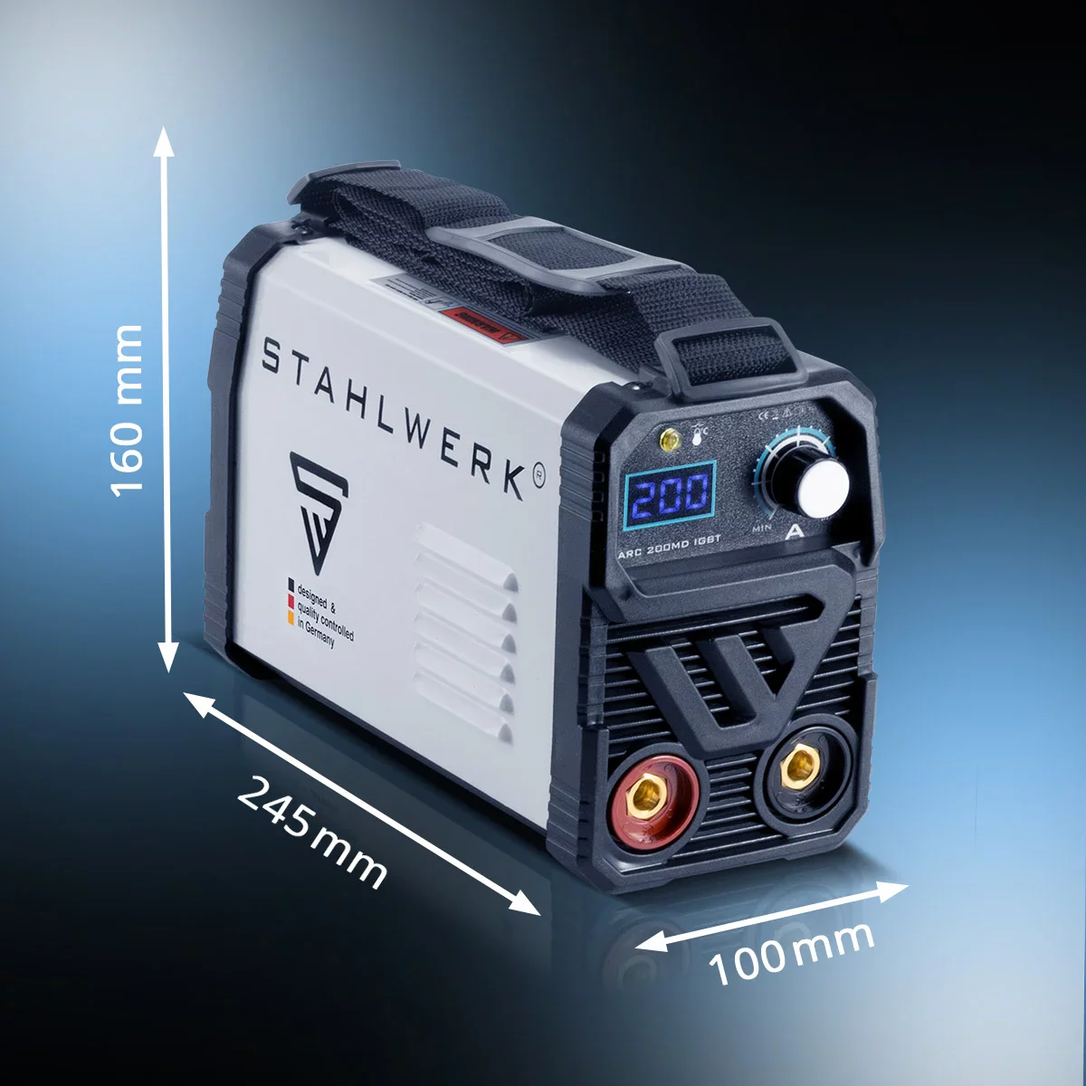 STAHLWERK ARC 200 MD Schweißgerät Vollausstattung - DC MMA | E-Hand| Lift-TIG Inverter mit 200 Ampere, IGBT Technologie und Single-Board, 7 Jahre Hersteller-Garantie - Image 11