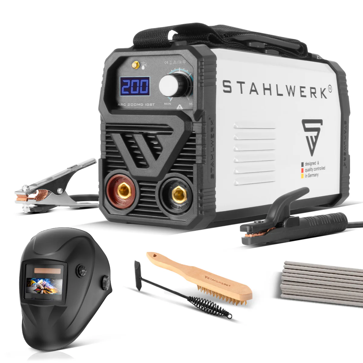 STAHLWERK ARC 200 MD Schweißgerät Vollausstattung - DC MMA | E-Hand| Lift-TIG Inverter mit 200 Ampere, IGBT Technologie und Single-Board, 7 Jahre Hersteller-Garantie - Image 3