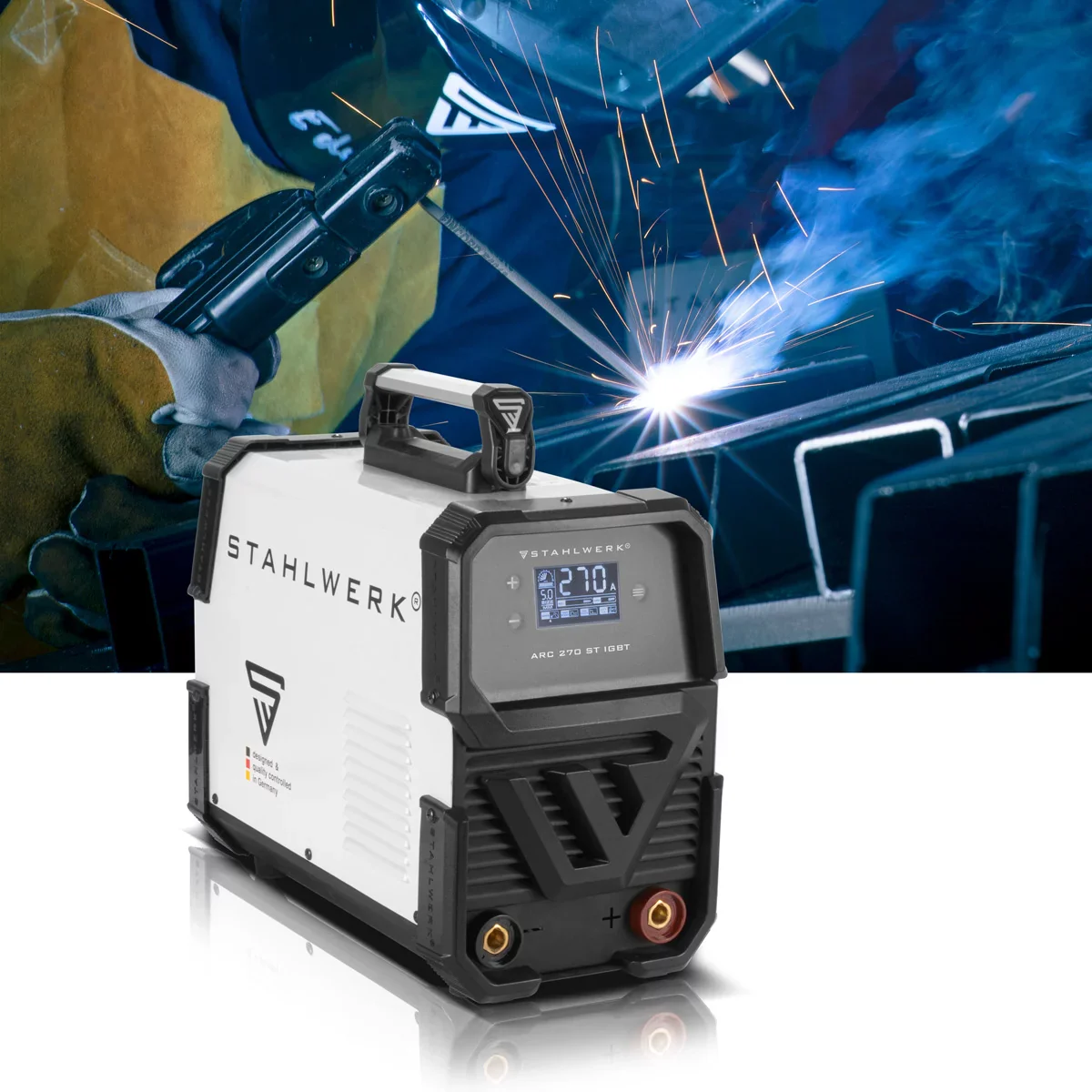 STAHLWERK ARC 270 ST Schweißgerät DC MMA | E-Hand Inverter Schweißmaschine mit 270 Ampere, Digital Display und IGBT Technologie - Image 12