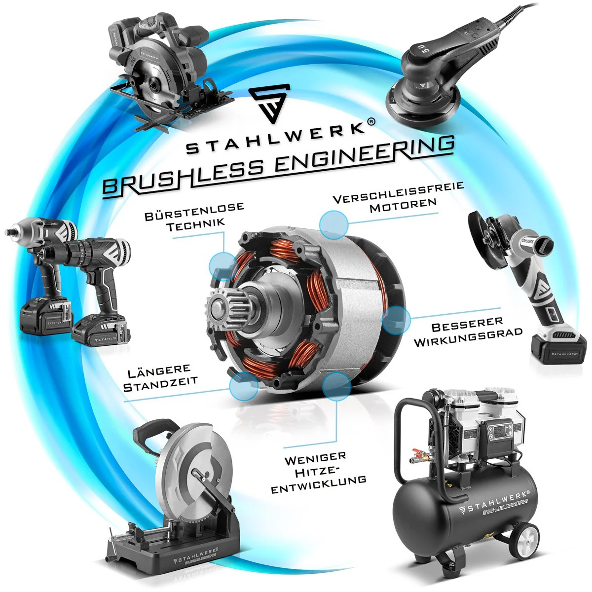 STAHLWERK Brushless Akku Schlagbohrschrauber ASB-20 ST Solo | 20 Volt-System | Bohrschrauber | Akkuschrauber | Akkubohrer | Schlagbohrer - 7 Jahre Garantie - Image 4