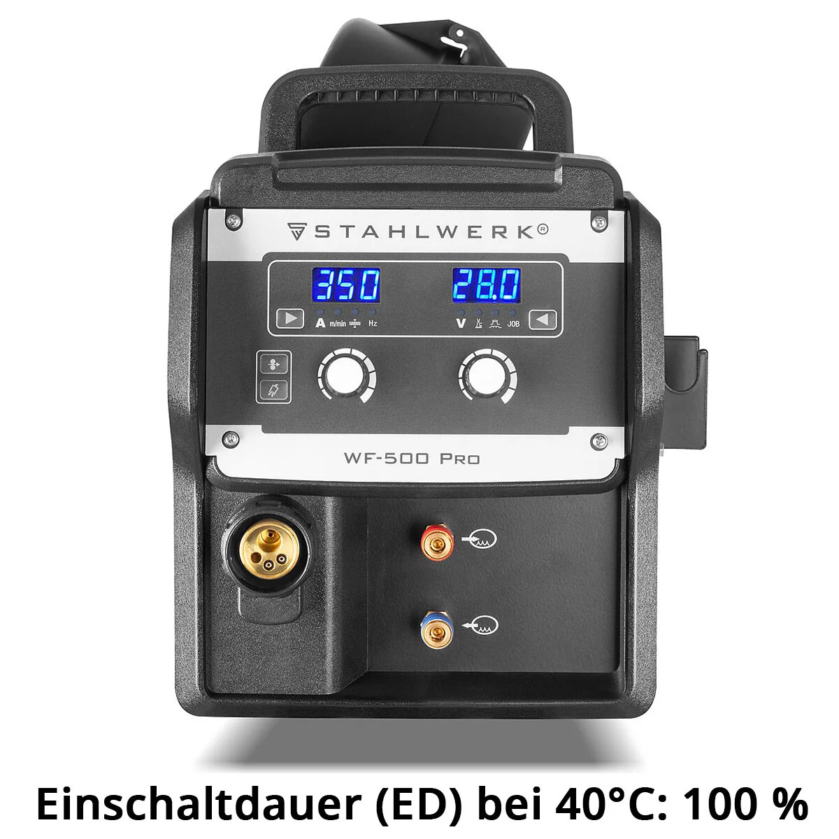 STAHLWERK Industrie-Schweißgerät MIG MAG 350 DP Vollsynergischer, wassergekühlter IGBT Inverter mit 350 A und Spot-Funktion, MIG MAG Schweißanlage mit Puls | Doppelpuls | High-Speed Puls - Image 9