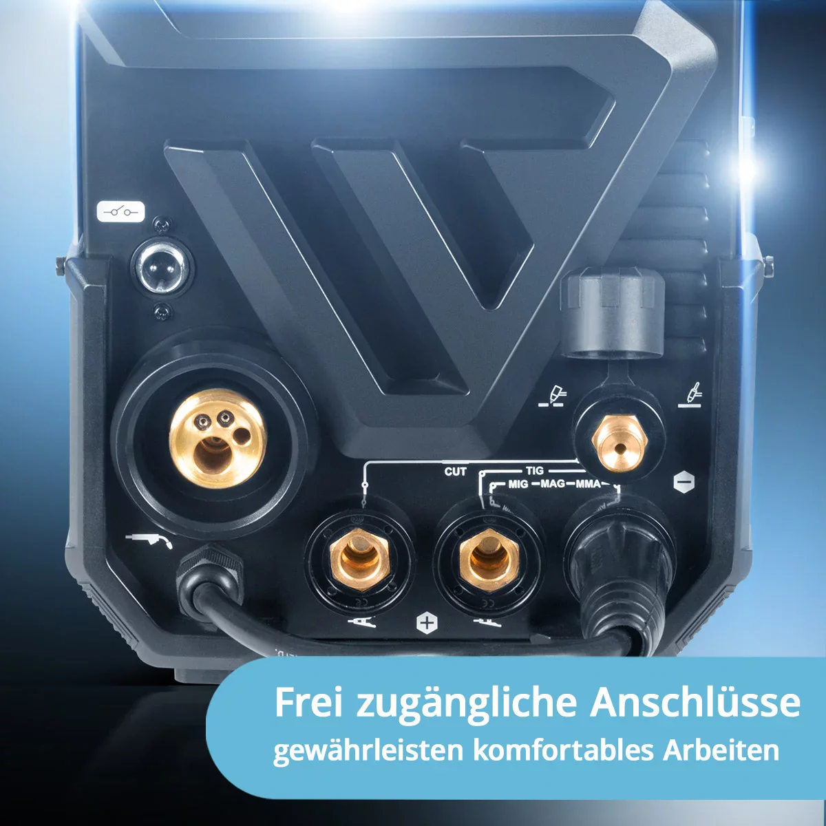 STAHLWERK Kombi-Schweißgerät CTM-250 Puls Pro 6-in-1 Schutzgas-Schweißgerät 200 A | Puls-Funktion | Synergischer Drahtvorschub | Integrierter 45 A Plasmaschneider CUT| WIG | MIG MAG | PULS | MMA| FLUX - Image 6