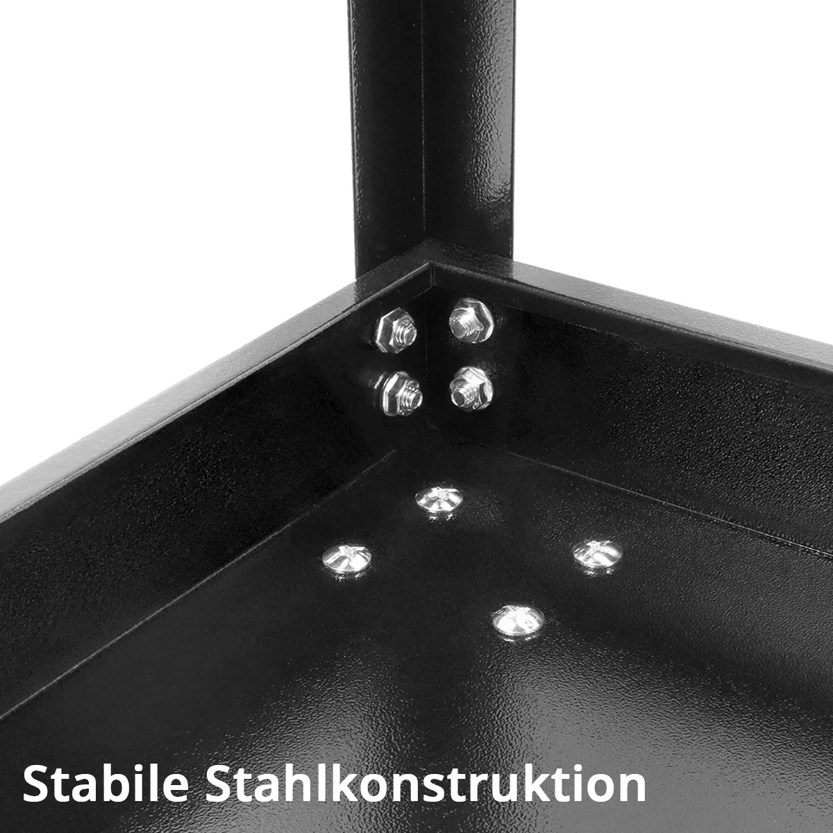STAHLWERK Werkzeugwagen ST-730 Werkstattwagen | Rollwagen | Transportwagen | Montagewagen | Plattformwagen | Etagenwagen mit 3 Ladeflächen - Image 4